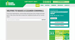 Desktop Screenshot of cleancornwall.org