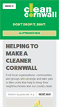 Mobile Screenshot of cleancornwall.org