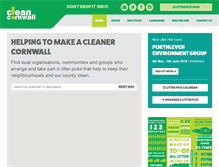 Tablet Screenshot of cleancornwall.org